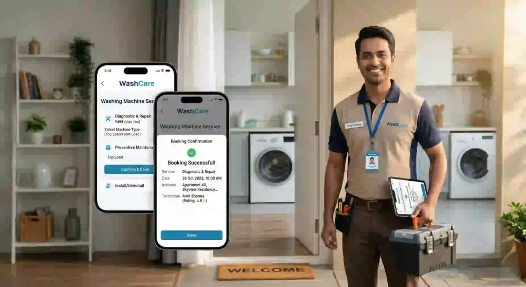 Book Expert Technician for Washing Machine Repair Thenkeeranur